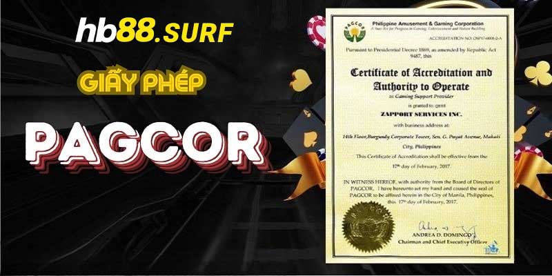 giấy phép hoạt động của HB88
